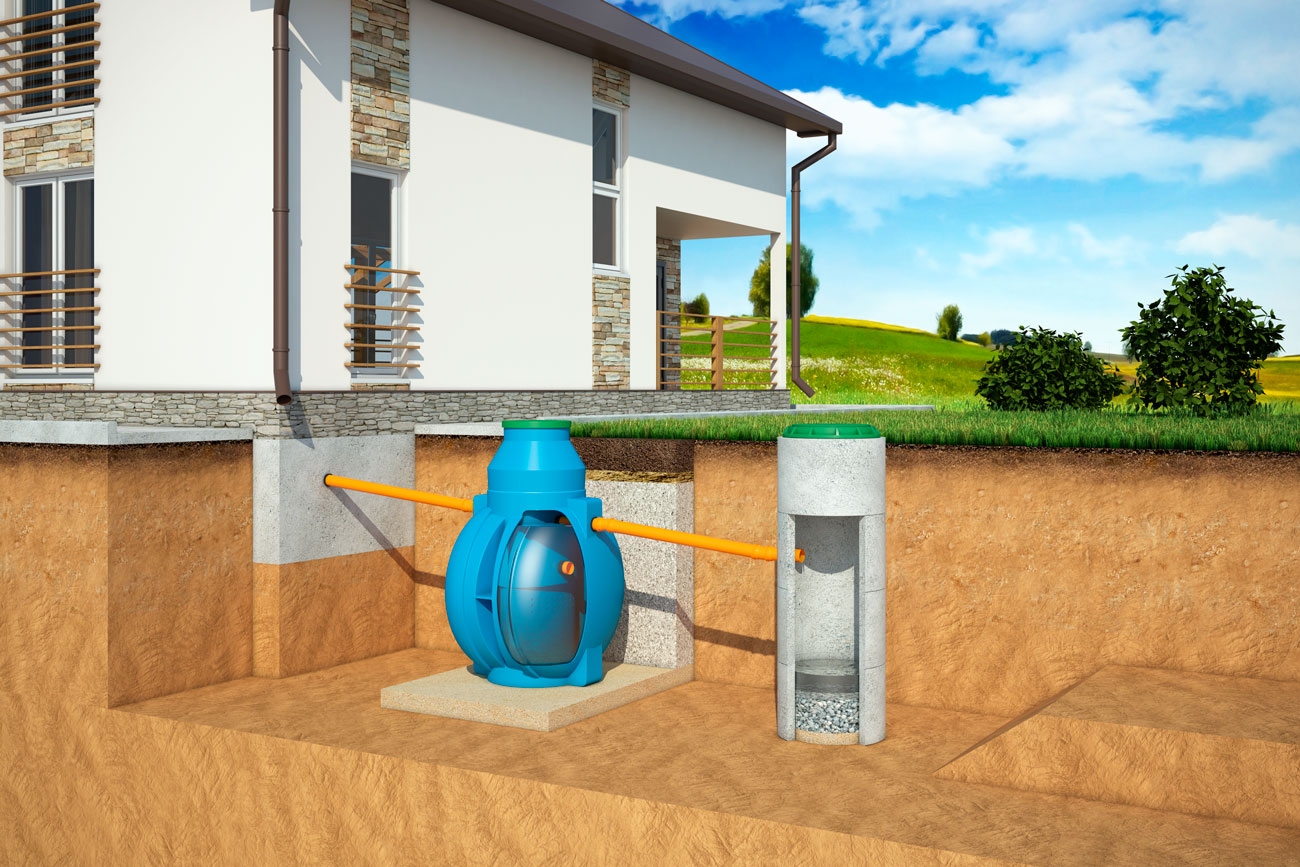  СХЕМЫ и РЕКОМЕНДАЦИИ по МОНТАЖУ СЕПТИКА и АВТОНОМНОЙ КАНАЛИЗАЦИИ для ДАЧИ и ДОМА в РАЗЛИЧНЫХ ГРУНТАХ - СХЕМА 7